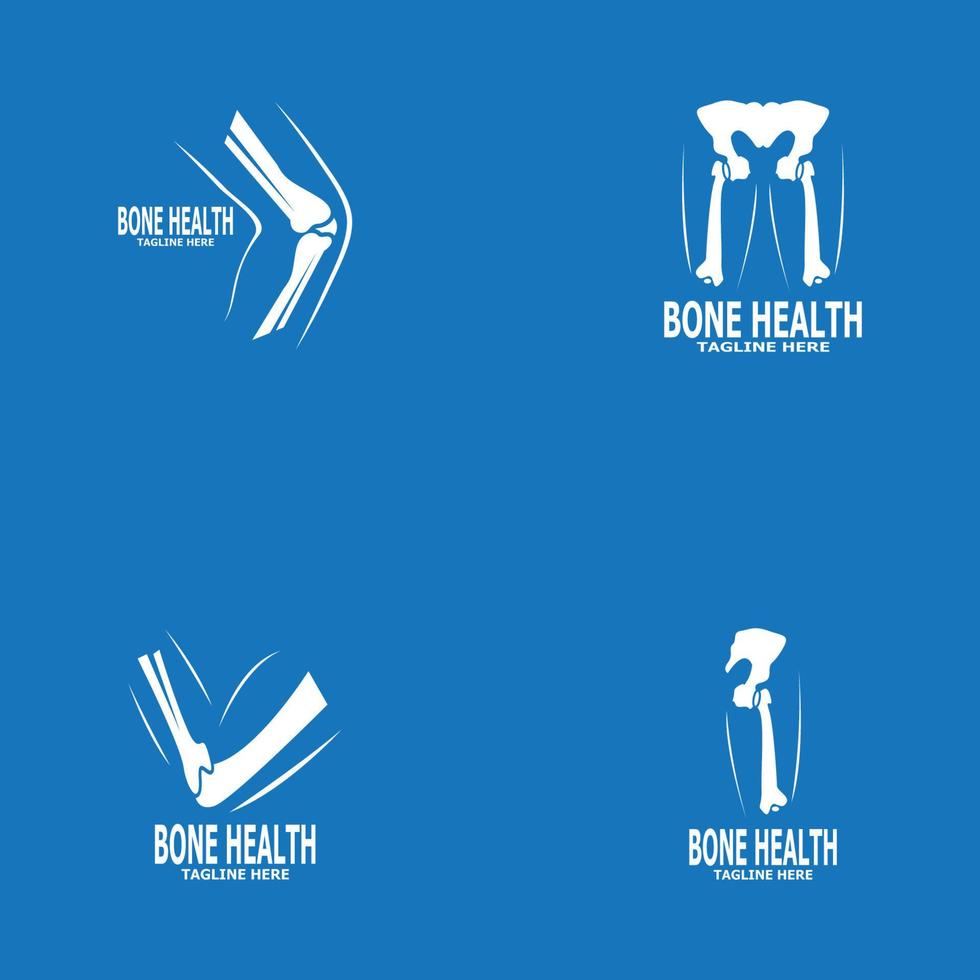 illustrazione vettoriale del logo della salute delle ossa