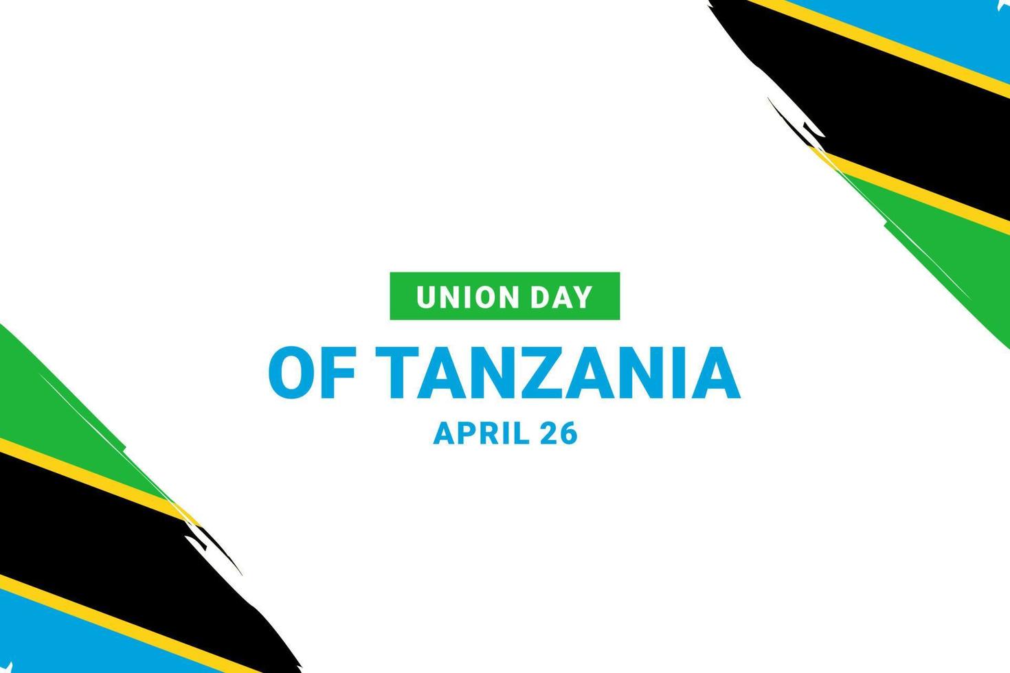 giornata dell'unione della tanzania vettore