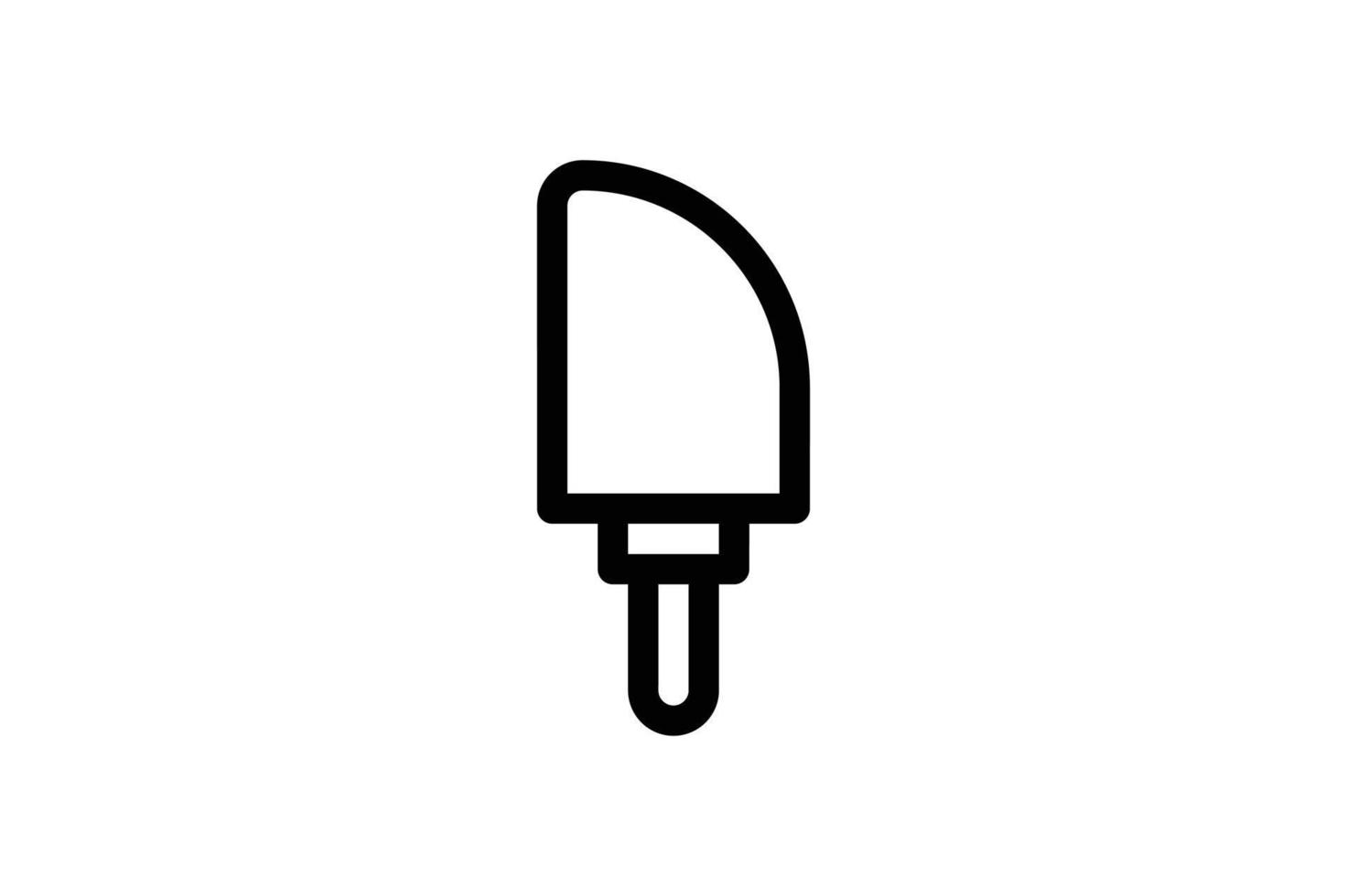 icona del coltello da torta stile linea di cottura gratuito vettore