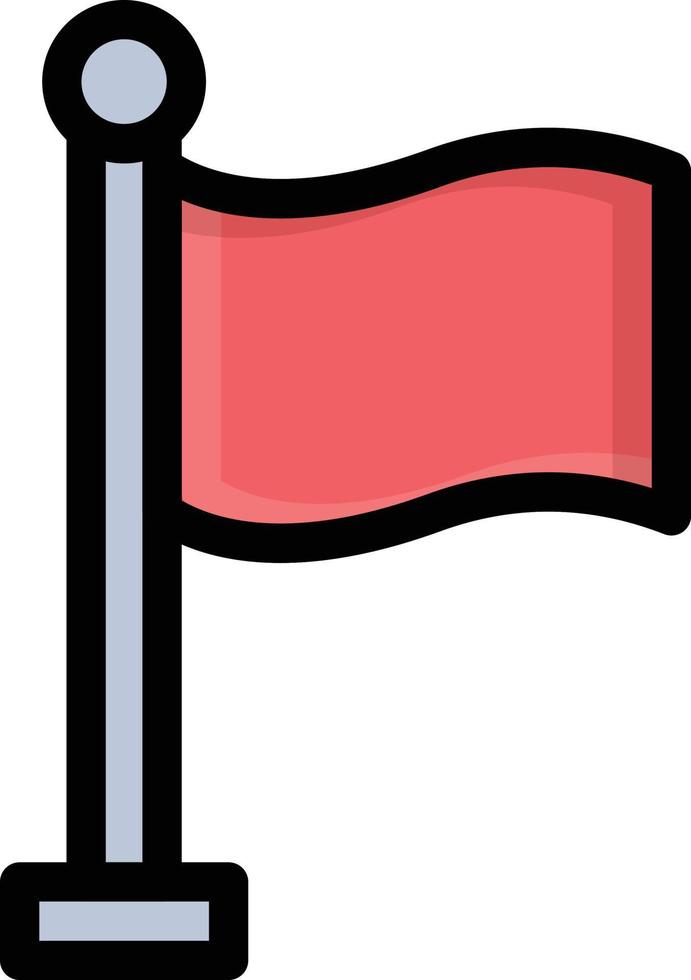 illustrazione vettoriale di bandiera su uno sfondo. simboli di qualità premium. icone vettoriali per il concetto e la progettazione grafica.
