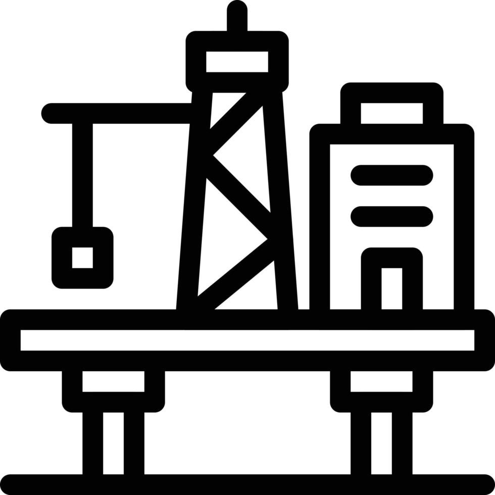 illustrazione vettoriale della fabbrica in riva al mare su uno sfondo simboli di qualità premium icone vettoriali per il concetto e la progettazione grafica.
