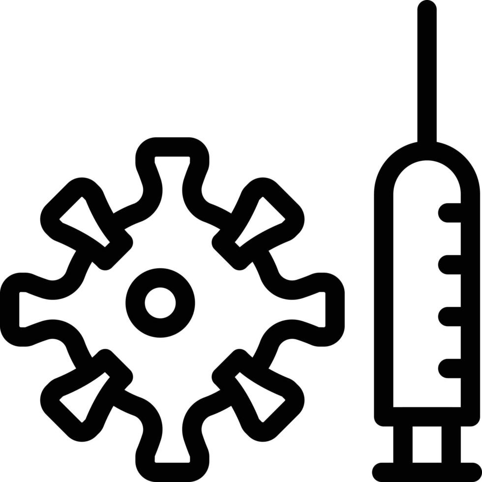 illustrazione vettoriale di iniezione su uno sfondo simboli di qualità premium. icone vettoriali per il concetto e la progettazione grafica.