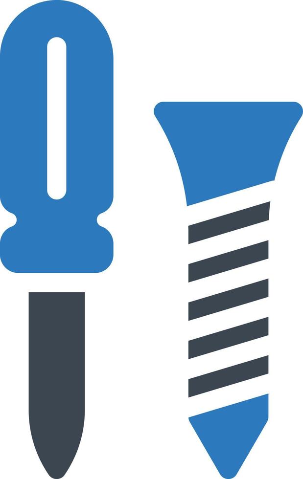illustrazione vettoriale del cacciavite su uno sfondo. simboli di qualità premium. icone vettoriali per il concetto e la progettazione grafica.
