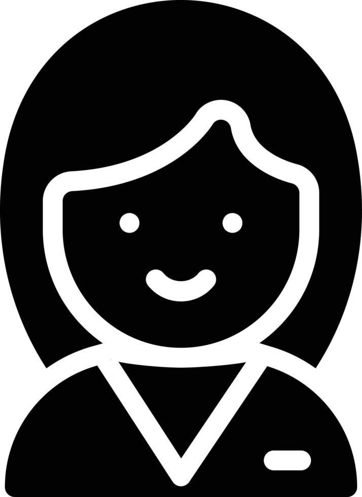 illustrazione vettoriale della cameriera su uno sfondo. simboli di qualità premium. icone vettoriali per il concetto e la progettazione grafica.