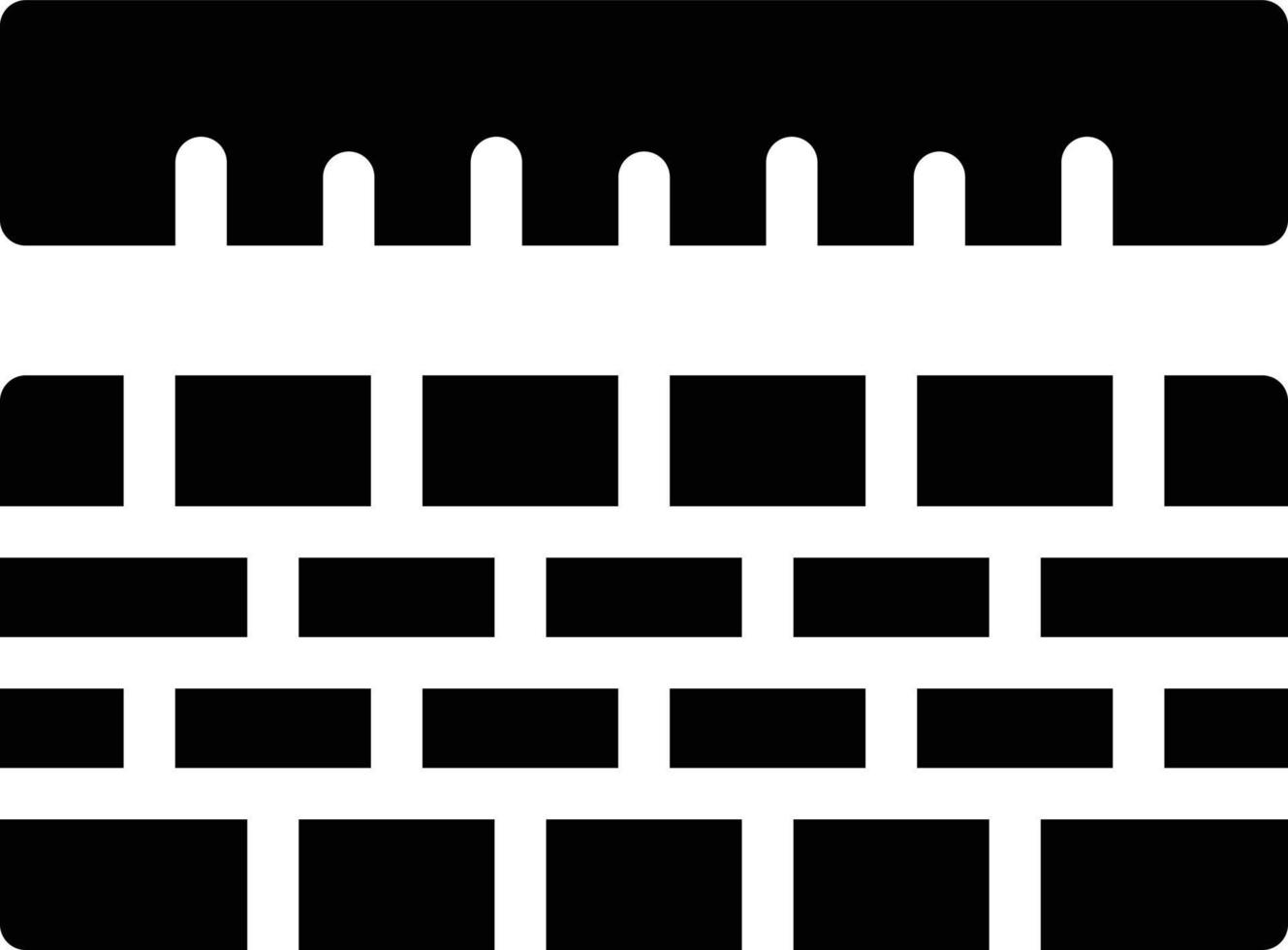illustrazione vettoriale del muro di mattoni su uno sfondo. simboli di qualità premium. icone vettoriali per il concetto e la progettazione grafica.