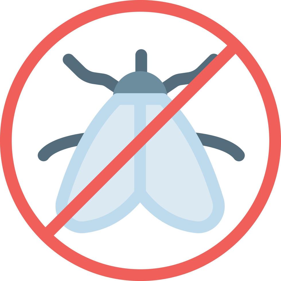 illustrazione vettoriale di divieto di insetti su uno sfondo. simboli di qualità premium. icone vettoriali per il concetto e la progettazione grafica.