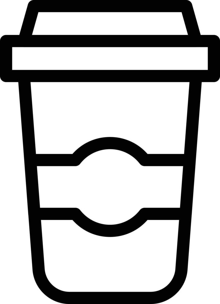 illustrazione vettoriale della tazza di carta su uno sfondo simboli di qualità premium. icone vettoriali per il concetto e la progettazione grafica.