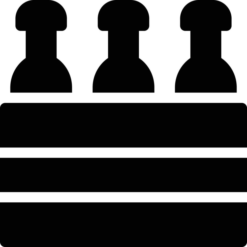 illustrazione vettoriale bottiglia su uno sfondo simboli di qualità premium. icone vettoriali per il concetto e la progettazione grafica.