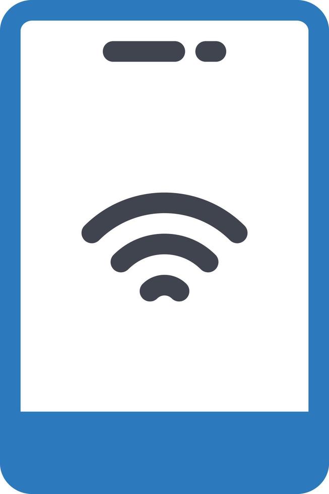 illustrazione vettoriale wireless mobile su uno sfondo. simboli di qualità premium. icone vettoriali per il concetto e la progettazione grafica.