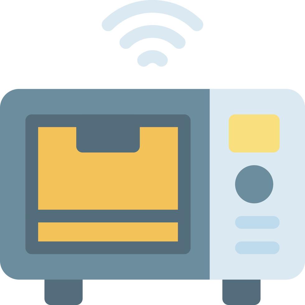 illustrazione vettoriale wireless a microonde su uno sfondo. simboli di qualità premium. icone vettoriali per il concetto e la progettazione grafica.