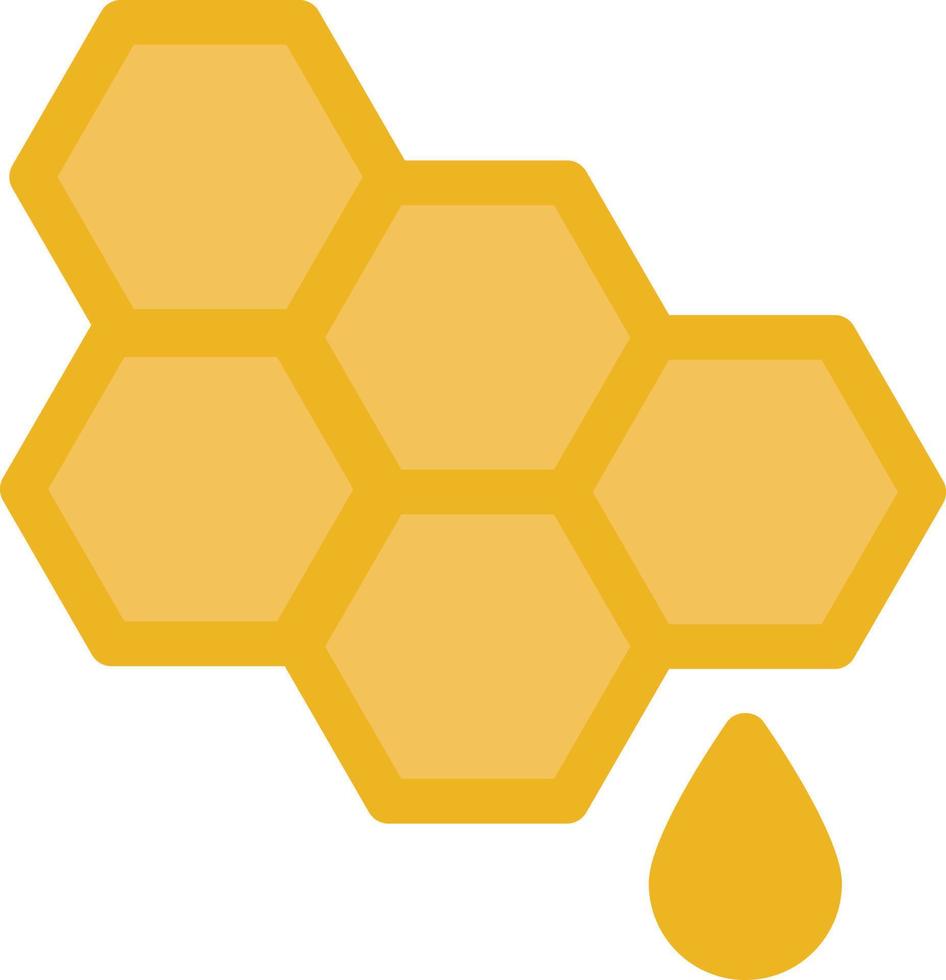 illustrazione vettoriale di miele su uno sfondo. simboli di qualità premium. icone vettoriali per il concetto e la progettazione grafica.