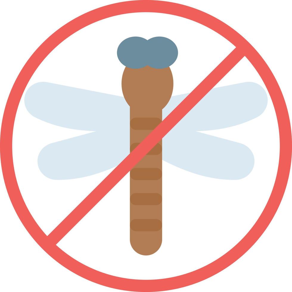 illustrazione vettoriale di divieto di zanzara su uno sfondo simboli di qualità premium. icone vettoriali per il concetto e la progettazione grafica.