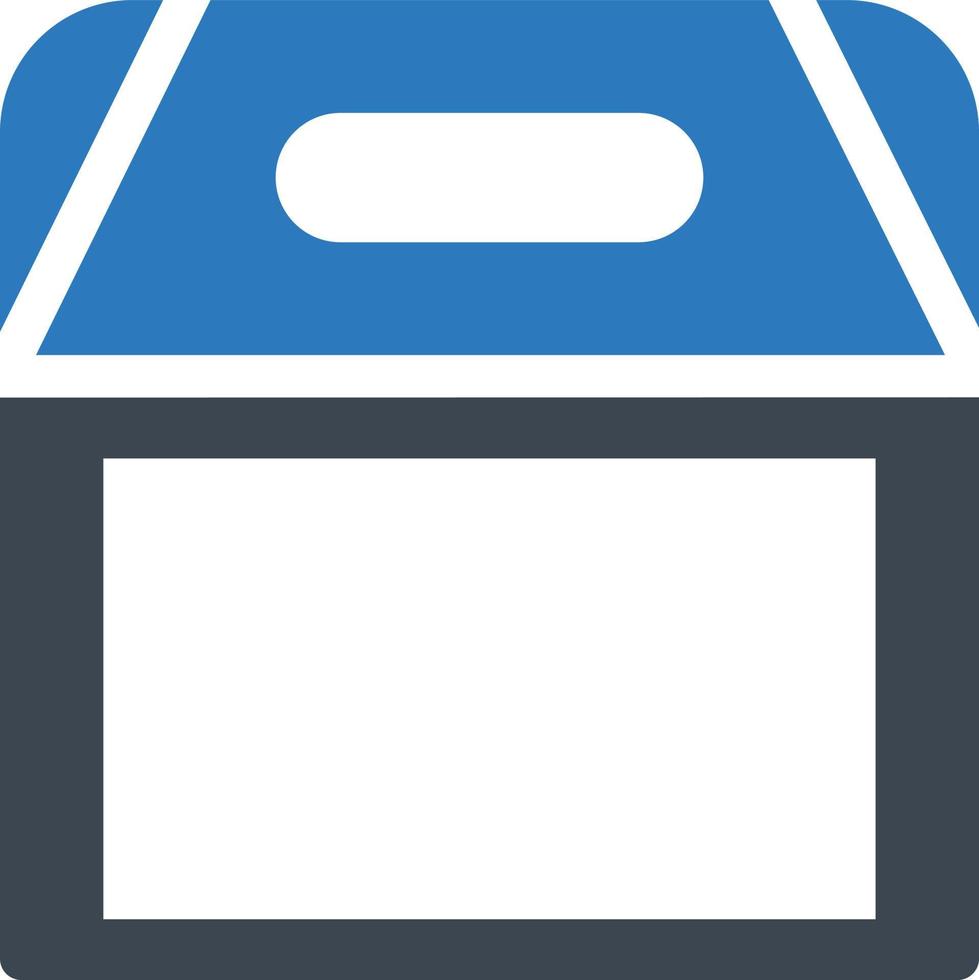 illustrazione vettoriale della scatola di consegna del cibo su uno sfondo simboli di qualità premium icone vettoriali per il concetto e la progettazione grafica.