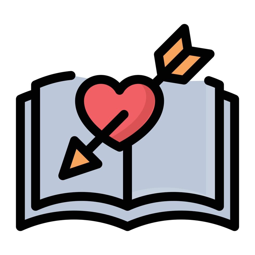 illustrazione vettoriale del cuore di cupido su uno sfondo. simboli di qualità premium. icone vettoriali per il concetto e la progettazione grafica.