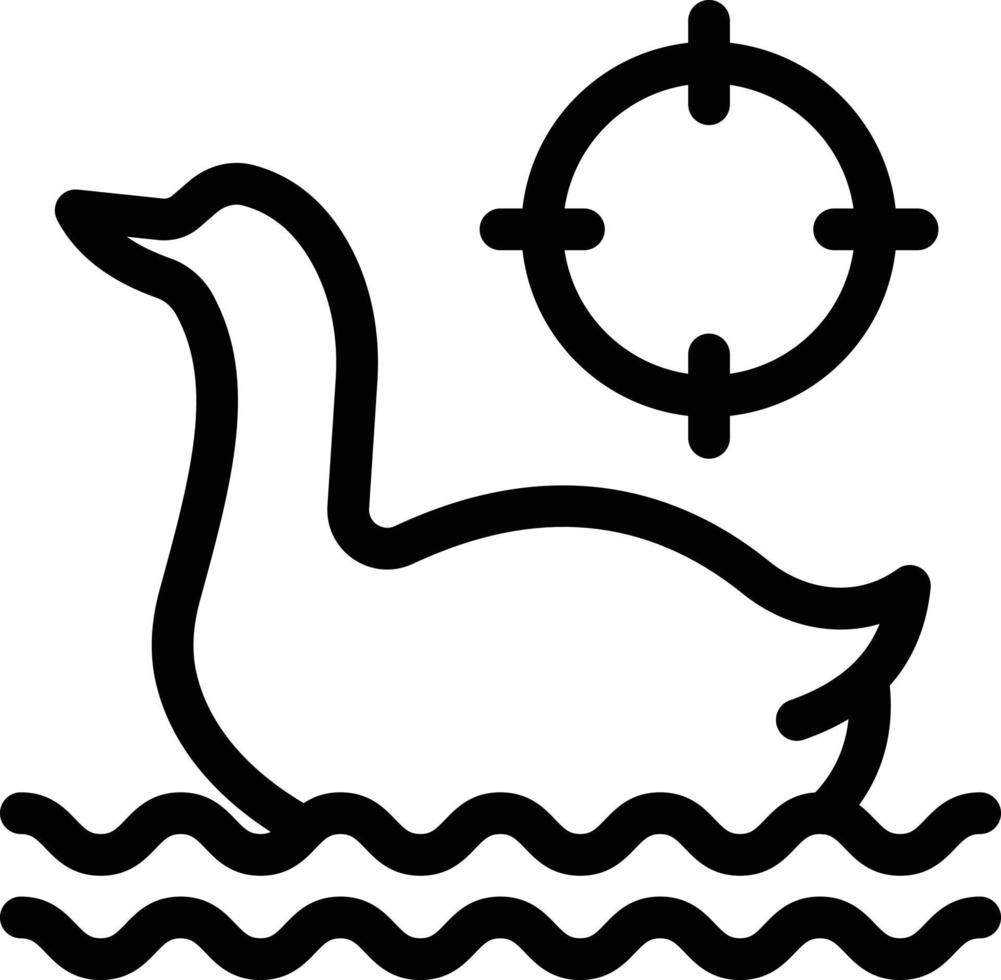 illustrazione vettoriale del bersaglio dell'anatra su uno sfondo simboli di qualità premium. icone vettoriali per il concetto e la progettazione grafica.