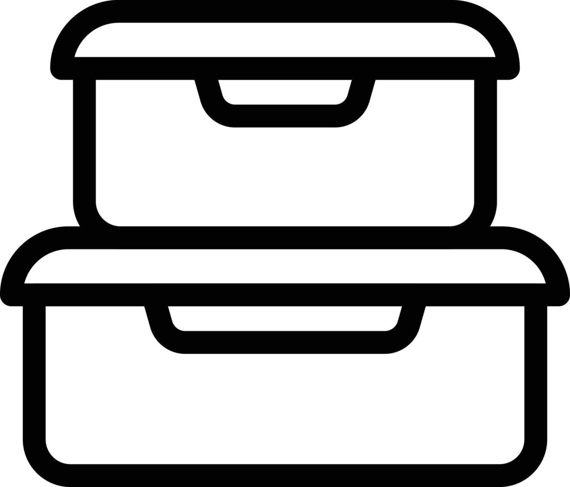 scatole illustrazione vettoriale su uno sfondo simboli di qualità premium. icone vettoriali per il concetto e la progettazione grafica.