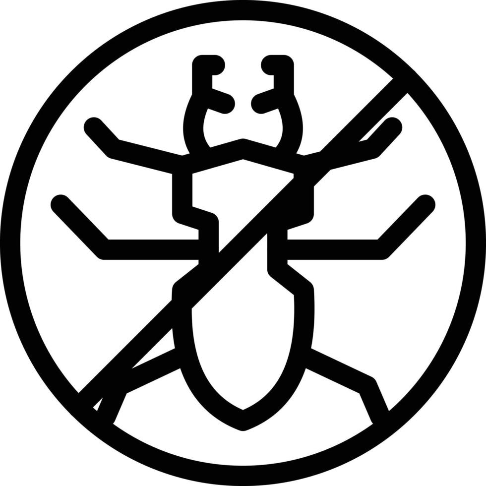 illustrazione vettoriale di divieto di termite su uno sfondo simboli di qualità premium. icone vettoriali per il concetto e la progettazione grafica.