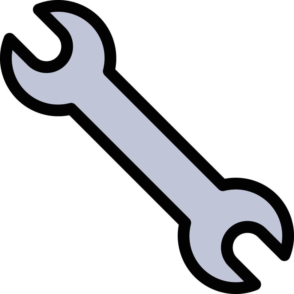 illustrazione vettoriale della chiave inglese su uno sfondo. simboli di qualità premium. icone vettoriali per il concetto e la progettazione grafica.
