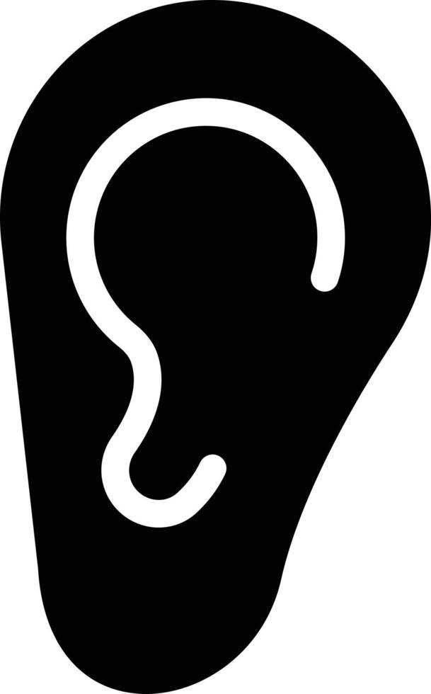 illustrazione vettoriale dell'orecchio su uno sfondo simboli di qualità premium. icone vettoriali per il concetto e la progettazione grafica.