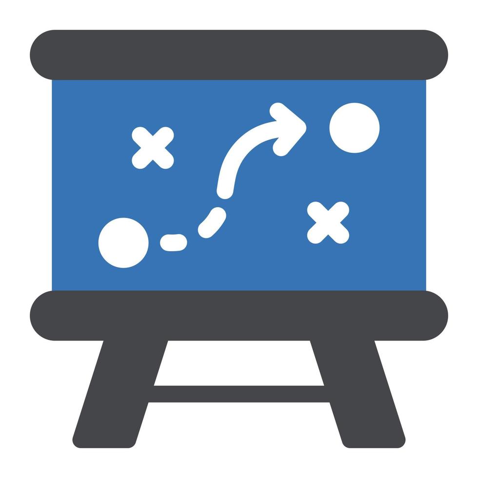 illustrazione vettoriale del consiglio di strategia su uno sfondo. simboli di qualità premium. icone vettoriali per il concetto e la progettazione grafica.
