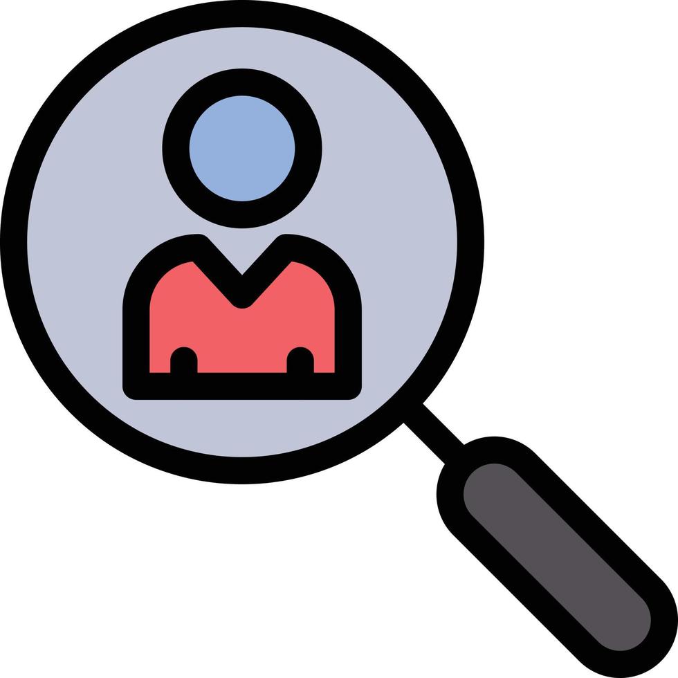 illustrazione vettoriale del profilo di ricerca su uno sfondo. simboli di qualità premium. icone vettoriali per il concetto e la progettazione grafica.