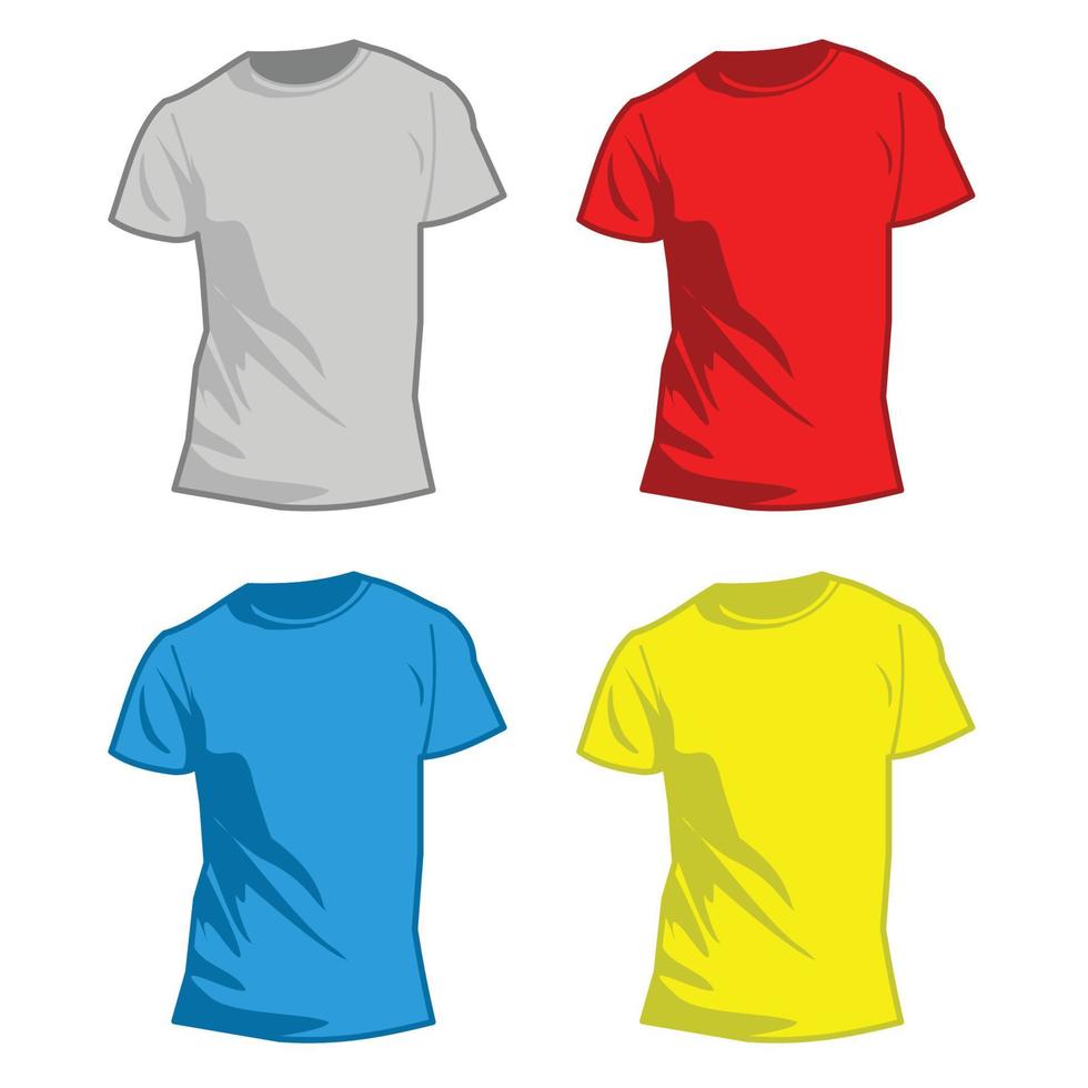 modello di mockup di tshirt vettore