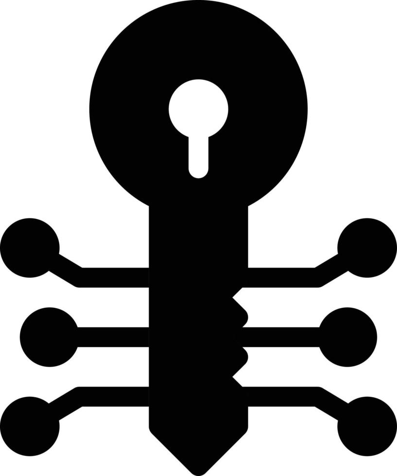 illustrazione vettoriale chiave su uno sfondo simboli di qualità premium. icone vettoriali per il concetto e la progettazione grafica.