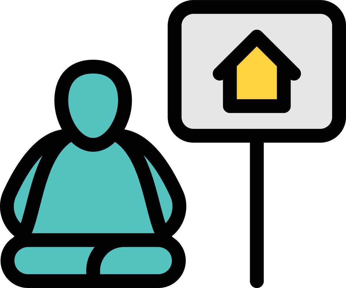 illustrazione vettoriale senzatetto su uno sfondo simboli di qualità premium. icone vettoriali per il concetto e la progettazione grafica.