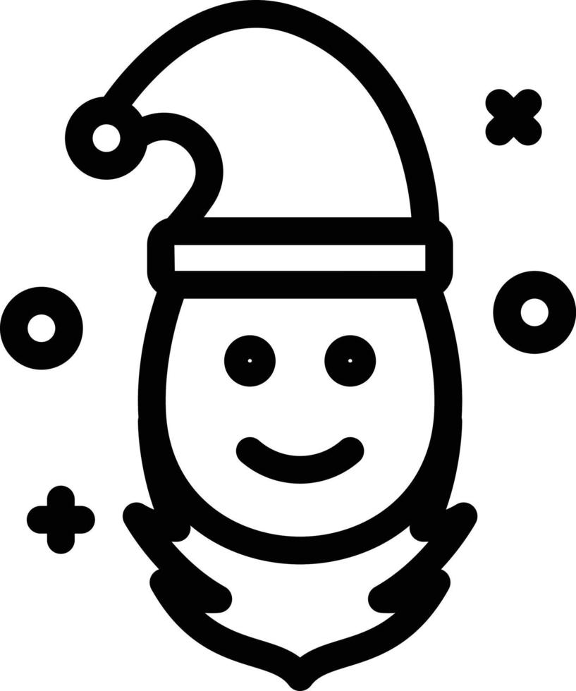 illustrazione vettoriale di babbo natale su uno sfondo simboli di qualità premium. icone vettoriali per il concetto e la progettazione grafica.