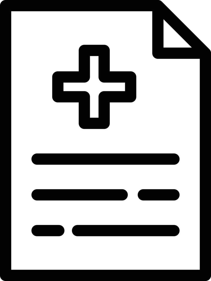 illustrazione vettoriale del referto medico su uno sfondo simboli di qualità premium. icone vettoriali per il concetto e la progettazione grafica.