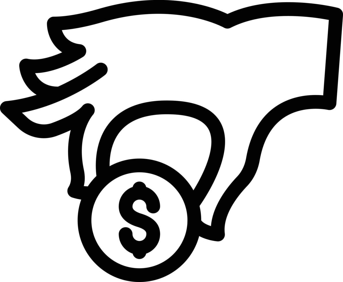 illustrazione vettoriale di donazione su uno sfondo simboli di qualità premium. icone vettoriali per il concetto e la progettazione grafica.