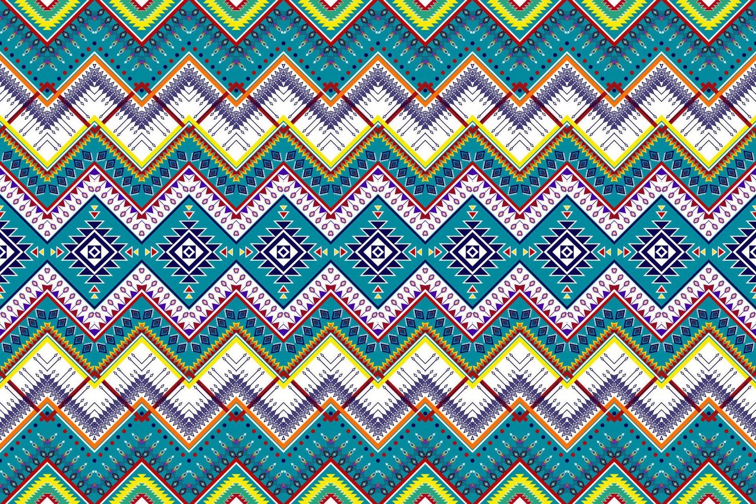 disegno geometrico astratto del modello etnico. Tappeto In Tessuto Azteco Mandala Ornamento Etnico Chevron Decorazione Tessile Carta Da Parati. tribale boho nativo etnico tradizionale ricamo sfondo vettoriale