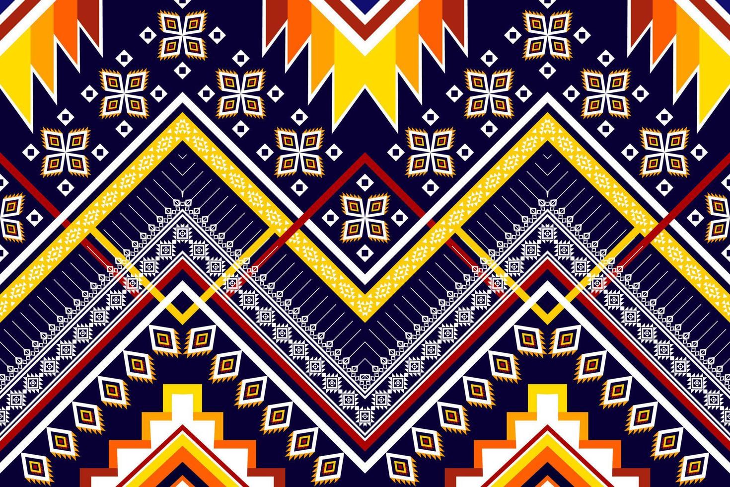 disegno geometrico astratto del modello etnico. Tappeto In Tessuto Azteco Mandala Ornamento Etnico Chevron Decorazione Tessile Carta Da Parati. tribale boho nativo etnico tradizionale ricamo sfondo vettoriale