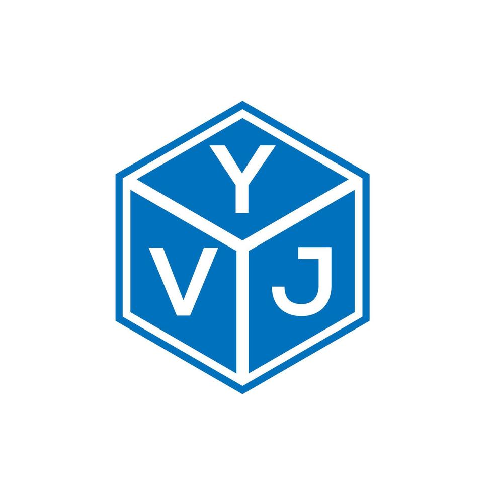 yvj lettera logo design su sfondo bianco. yvj creative iniziali lettera logo concept. disegno della lettera yvj. vettore