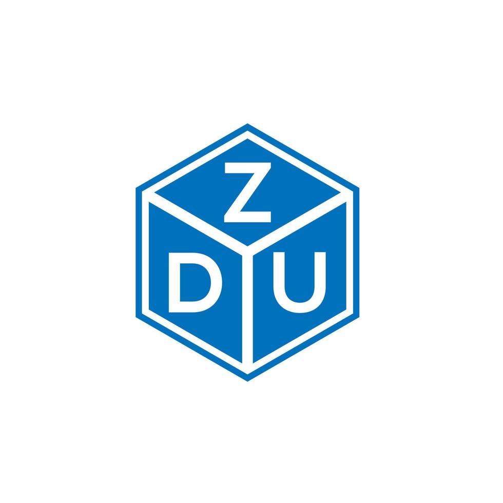 zdu lettera logo design su sfondo bianco. zdu creative iniziali lettera logo concept. disegno della lettera zdu. vettore