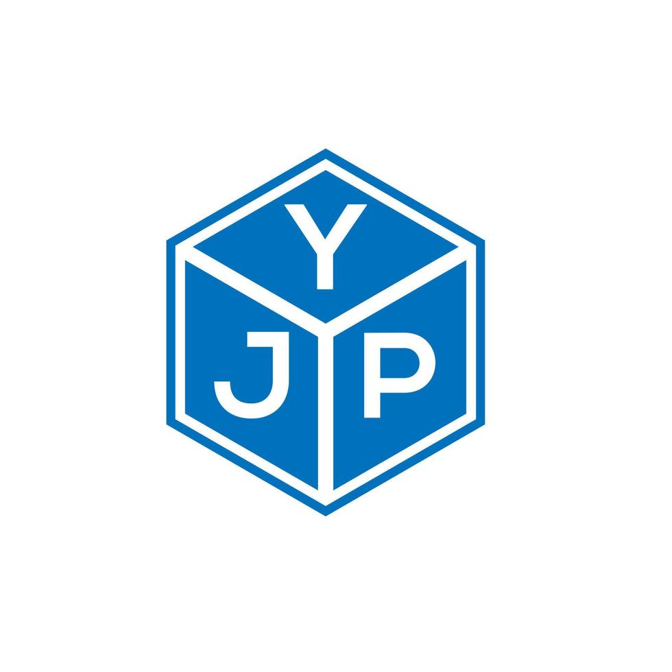 yjp lettera logo design su sfondo bianco. yjp creative iniziali lettera logo concept. disegno della lettera yjp. vettore