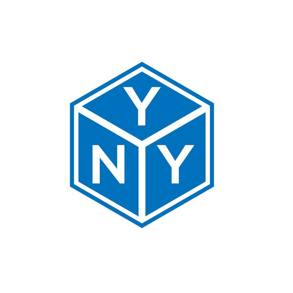 yny lettera logo design su sfondo bianco. yny creative iniziali lettera logo concept. yny lettera design. vettore