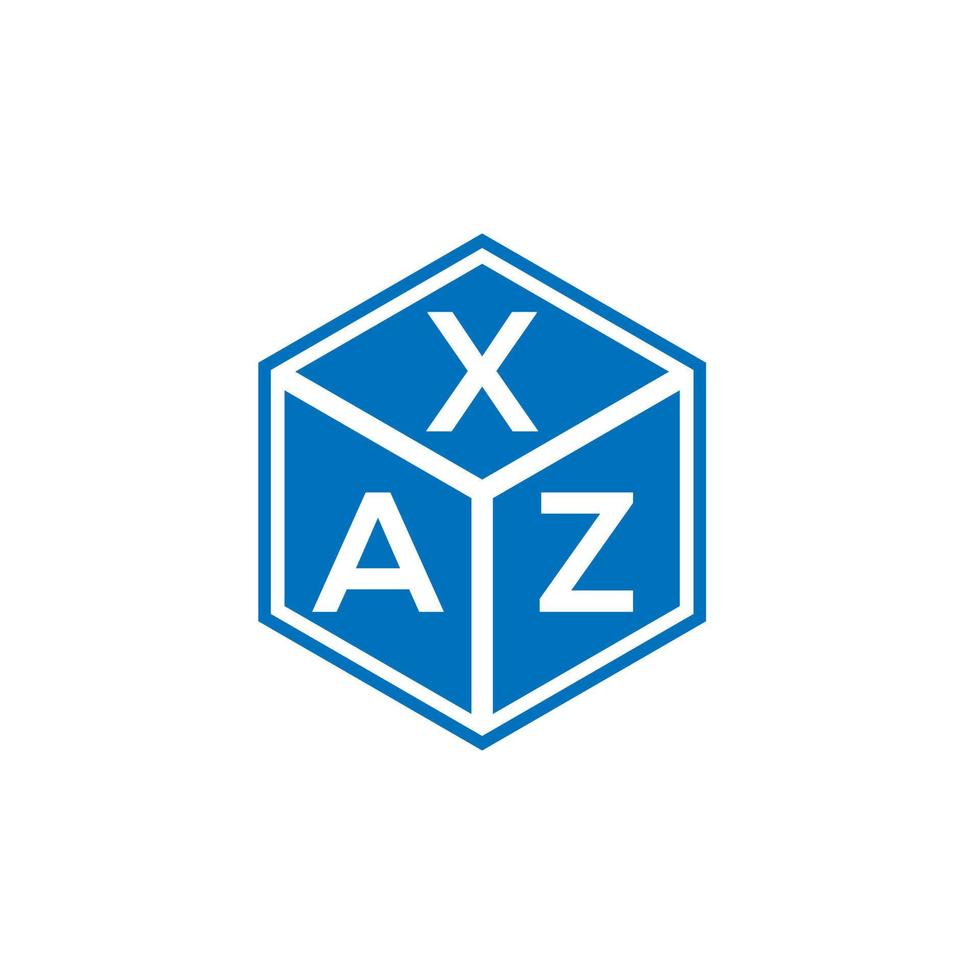 xaz lettera logo design su sfondo bianco. xaz creative iniziali lettera logo concept. disegno della lettera xaz. vettore