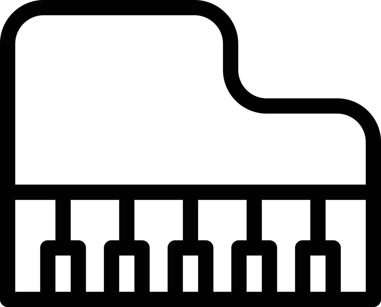 illustrazione vettoriale di pianoforte su uno sfondo simboli di qualità premium. icone vettoriali per il concetto e la progettazione grafica.