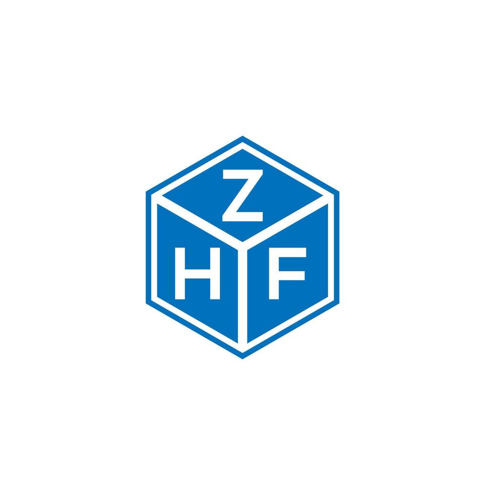 zhf lettera logo design su sfondo bianco. zhf creative iniziali lettera logo concept. design della lettera zhf. vettore