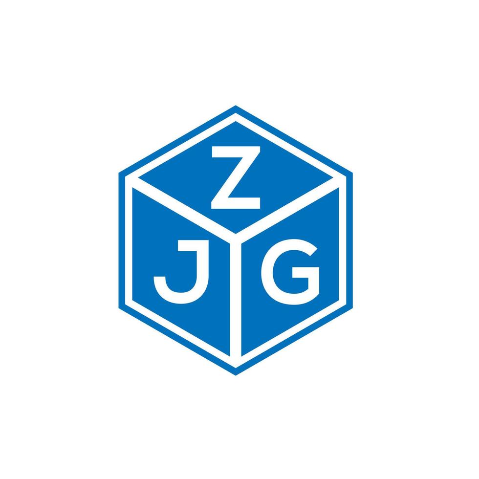 zjg lettera logo design su sfondo bianco. zjg creative iniziali lettera logo concept. disegno della lettera zjg. vettore