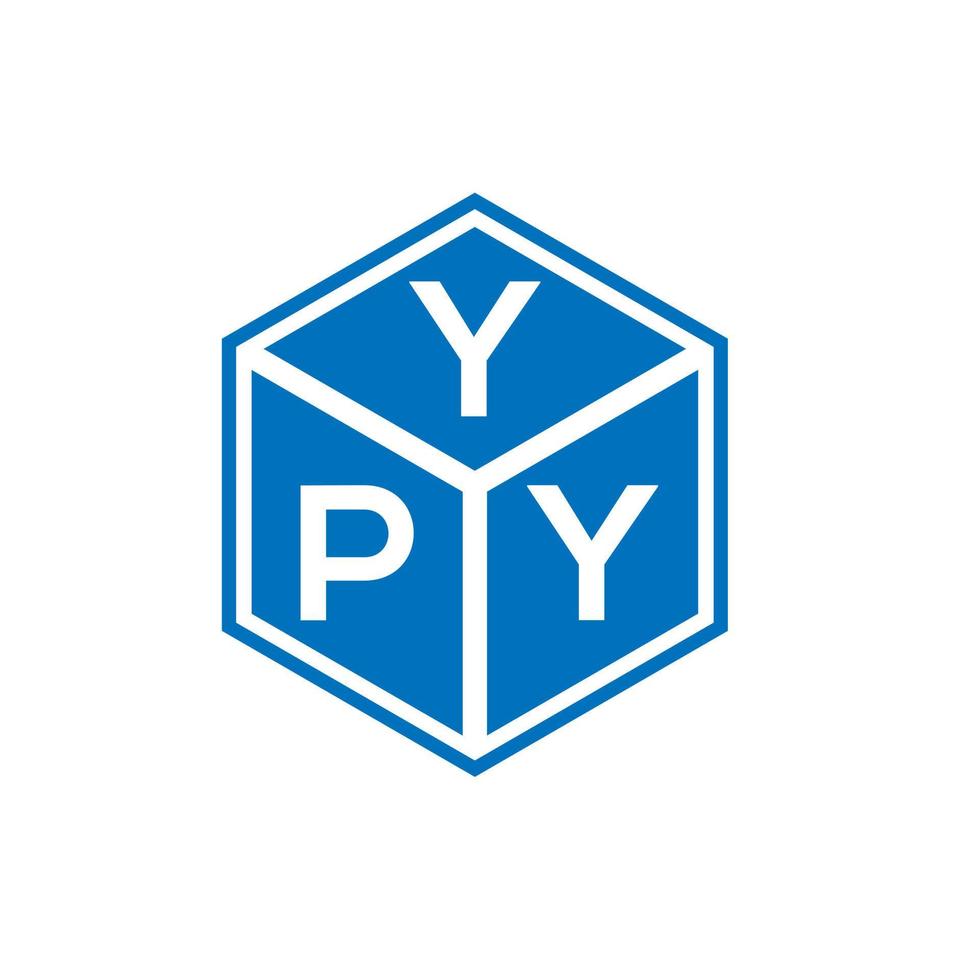 ypy lettera logo design su sfondo bianco. ypy creative iniziali lettera logo concept. design della lettera ypy. vettore