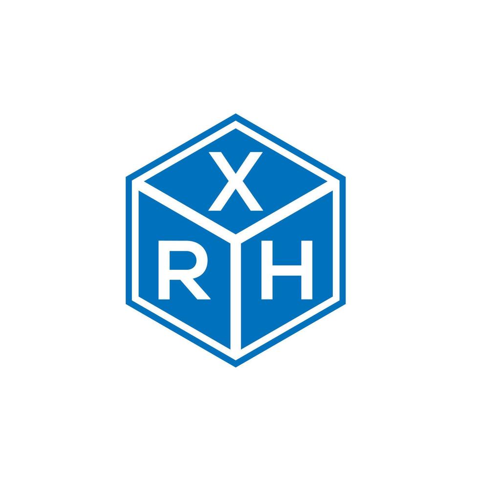 xrh lettera logo design su sfondo bianco. xrh iniziali creative lettera logo concept. disegno della lettera xrh. vettore