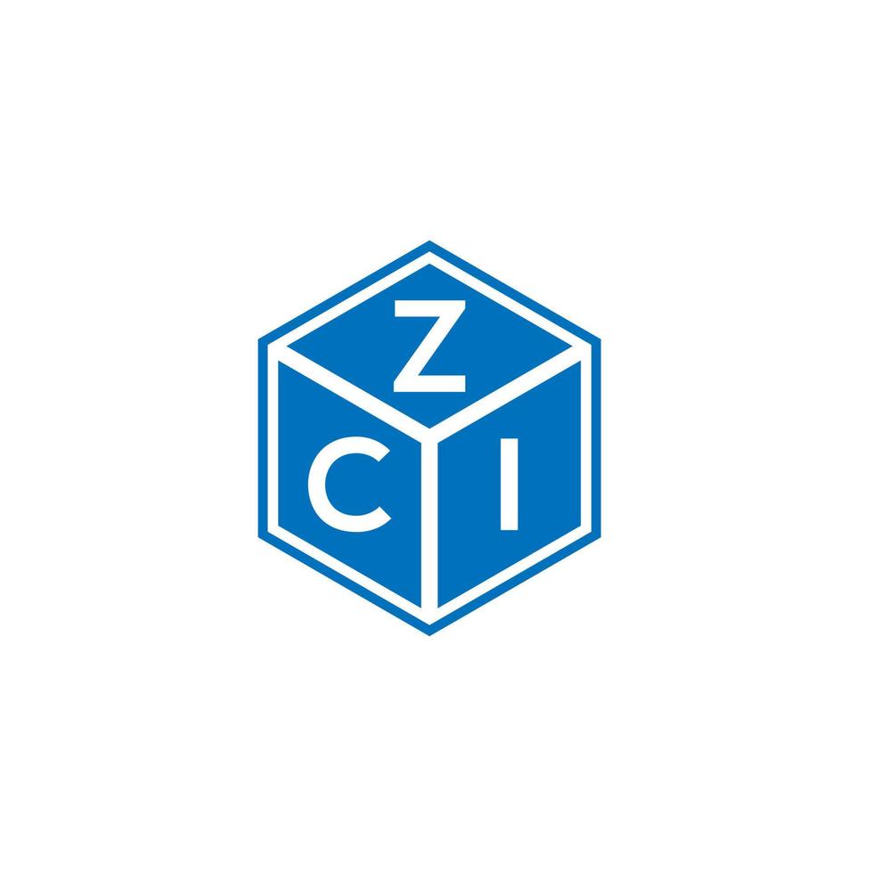 zci lettera logo design su sfondo bianco. zci creative iniziali lettera logo concept. disegno della lettera zci. vettore