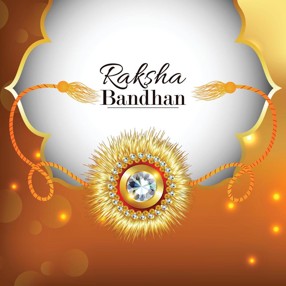 concetto di design del festival indiano felice di raksha bandhan vettore