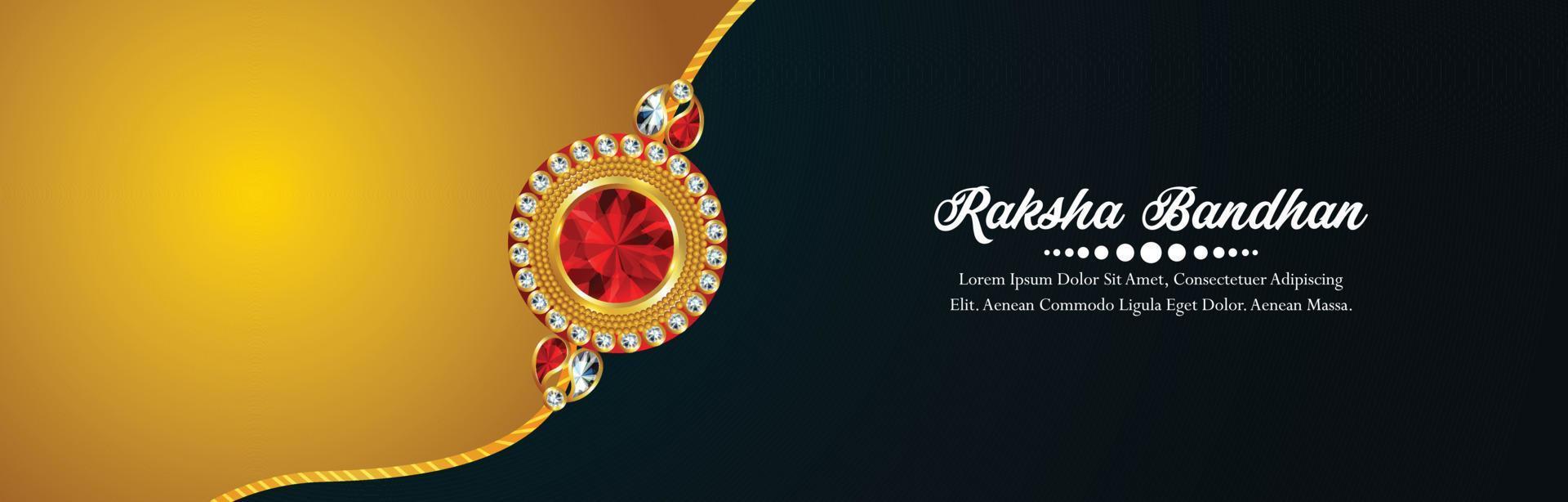 concetto di design creativo per lo sfondo felice della celebrazione di raksha bandhan vettore
