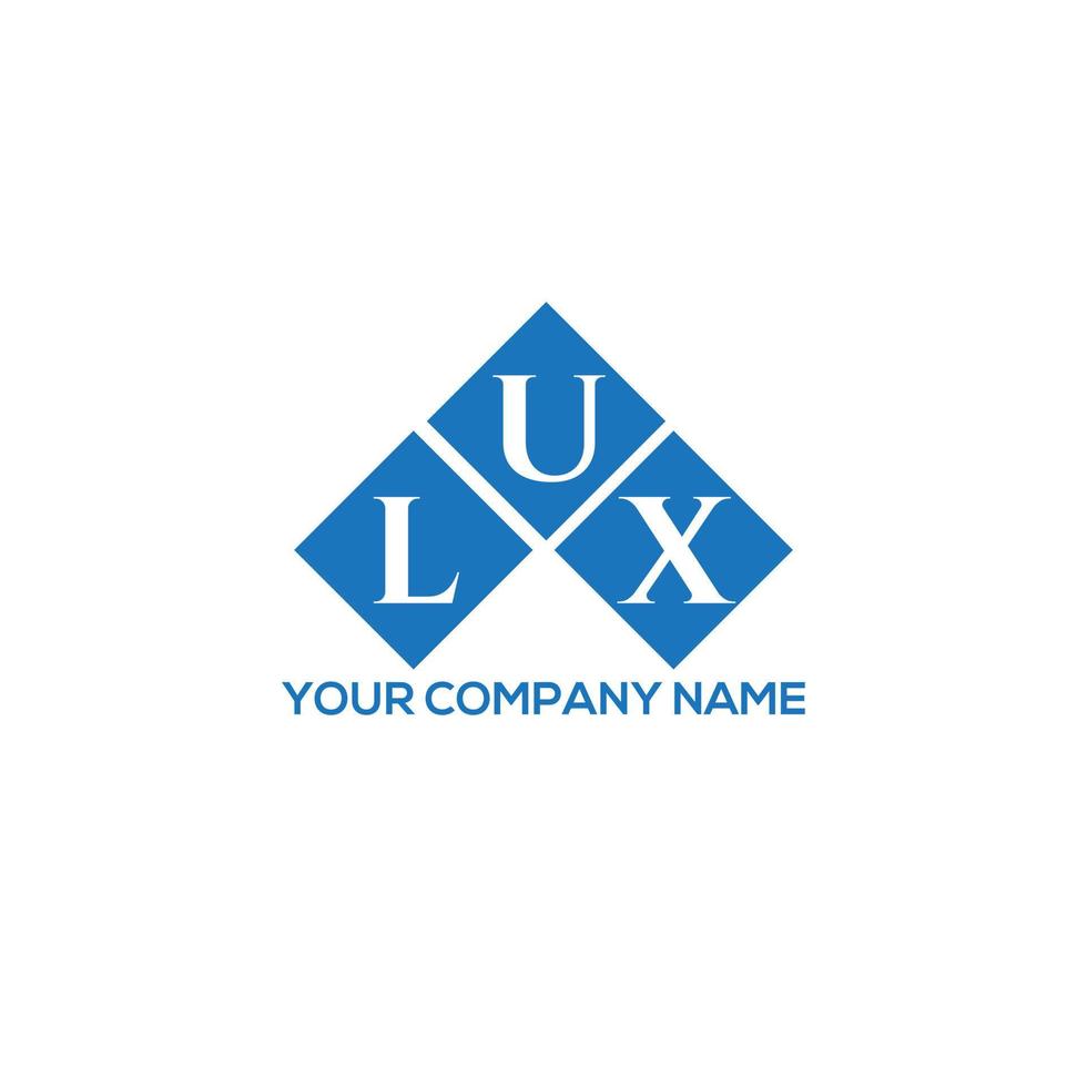 lux creative iniziali lettera logo concept. lux lettera design.lux lettera logo design su sfondo bianco. lux creative iniziali lettera logo concept. design di lettere di lusso. vettore