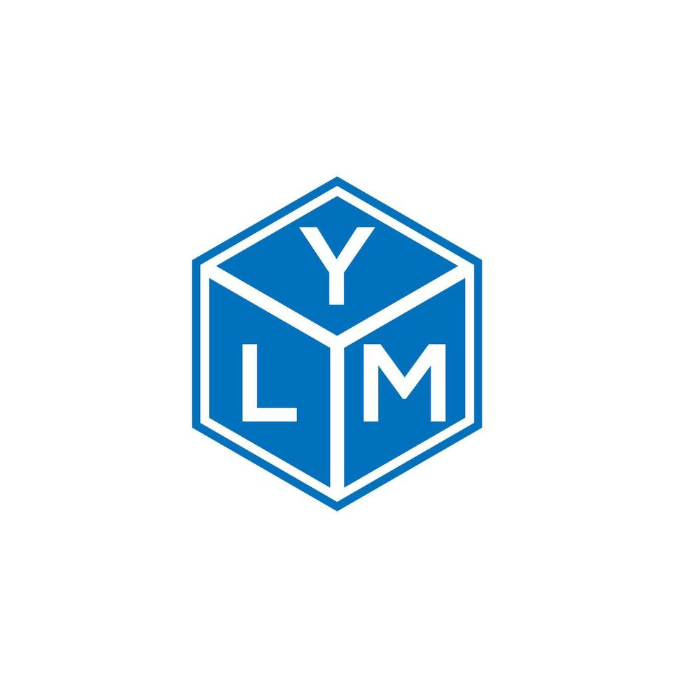 design del logo della lettera ylm su sfondo bianco. ylm creative iniziali lettera logo concept. disegno della lettera ylm. vettore
