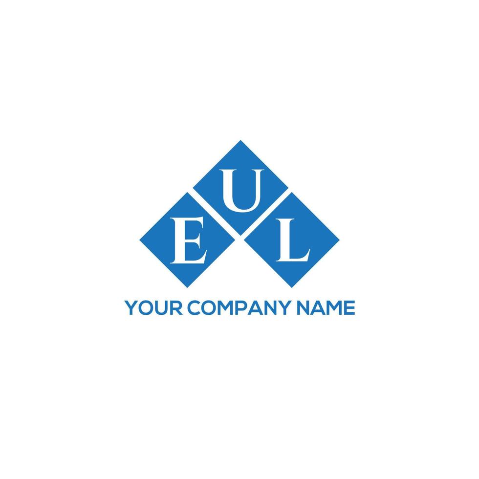 eul lettera logo design su sfondo bianco. eul creative iniziali lettera logo concept. disegno della lettera eul. vettore