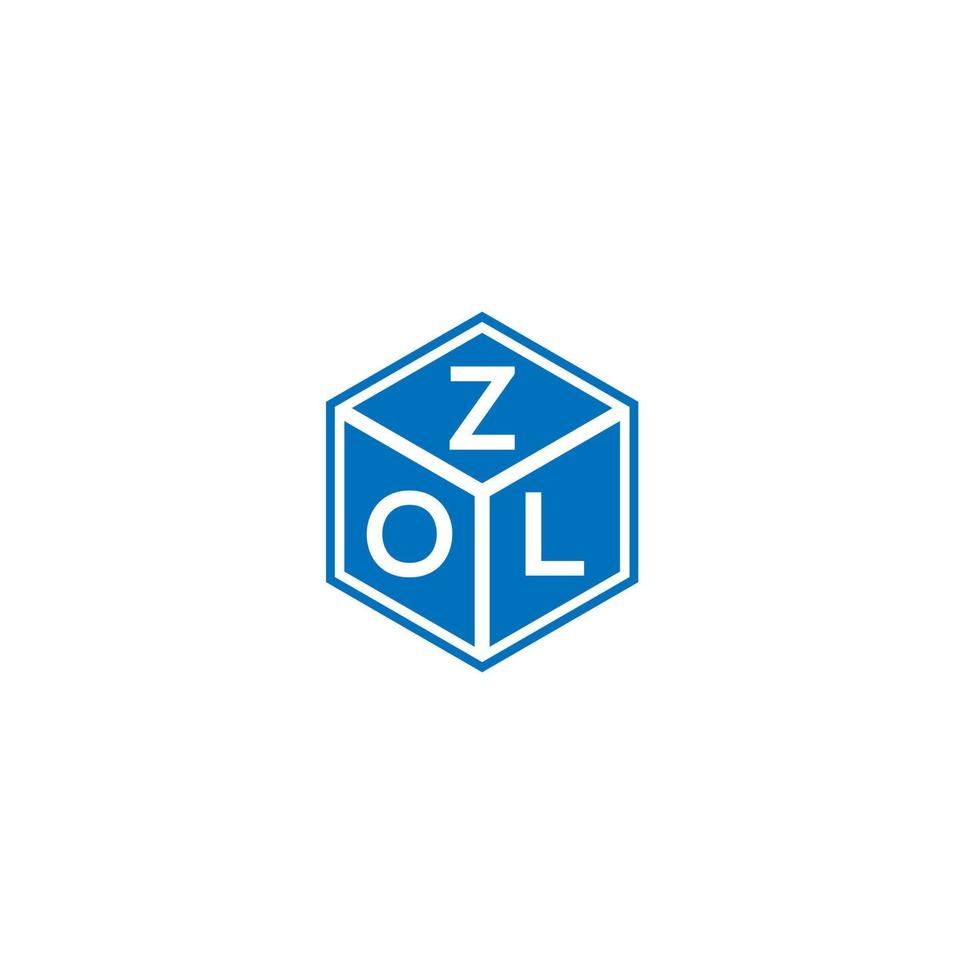 zol lettera logo design su sfondo bianco. zol creative iniziali lettera logo concept. disegno della lettera zol. vettore